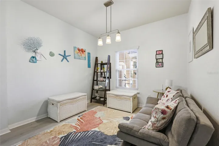 Extra living space off the living room