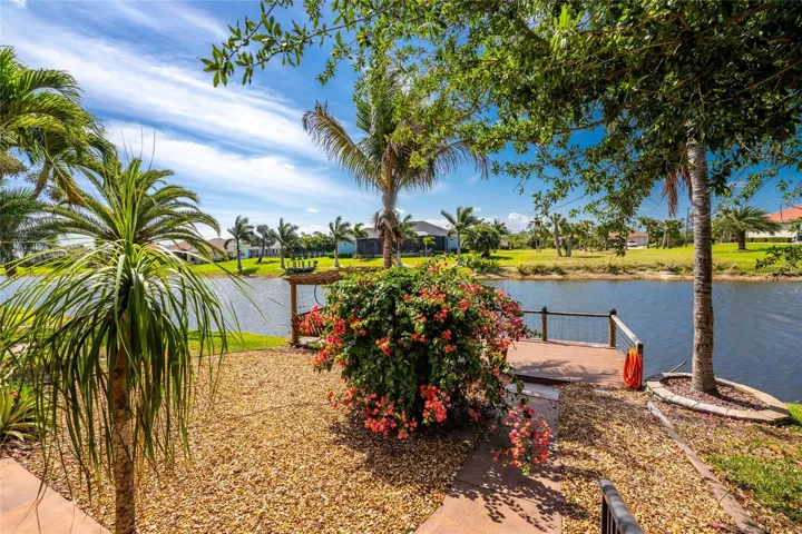 Landscape rock makes for easy maintenance.