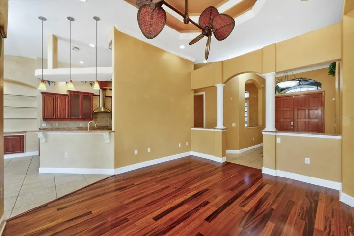 Main living room flows seamlessly into the kitchen and breakfast nook