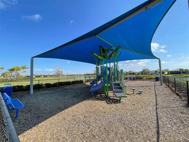 Shaded playground