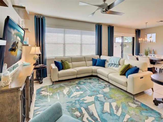 Loads of Natural lighting with triple windows and slider
