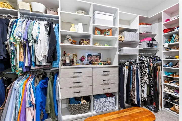 Huge Built in Primary Closet