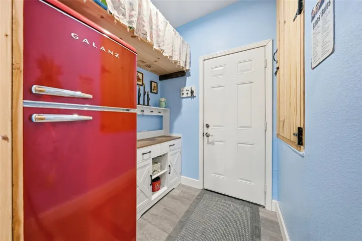 Door to the garage