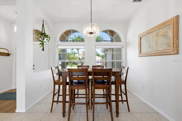 Combined Living & Dining Room with Large Windows