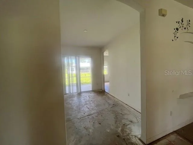 view into dining room