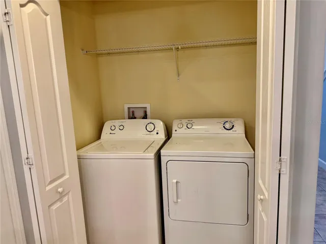 WASHER AND DRYER CLOSET (located 1st floor, off of kitchen)