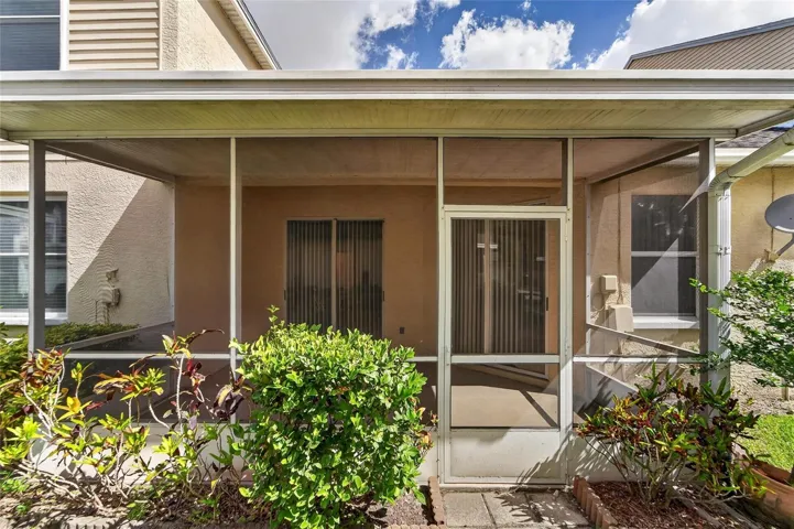 Back side of property