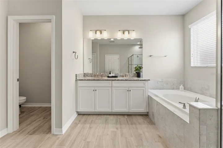 Master Bathroom with Double Sinks