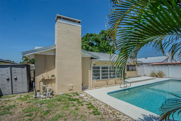 Rear of home
