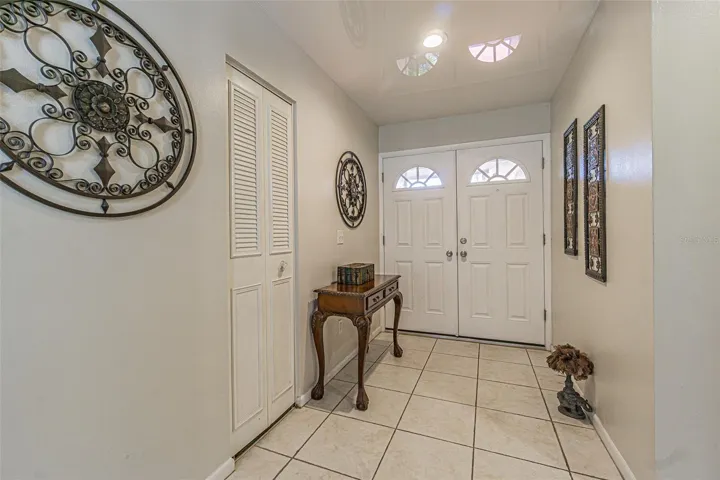 Foyer entry to family room