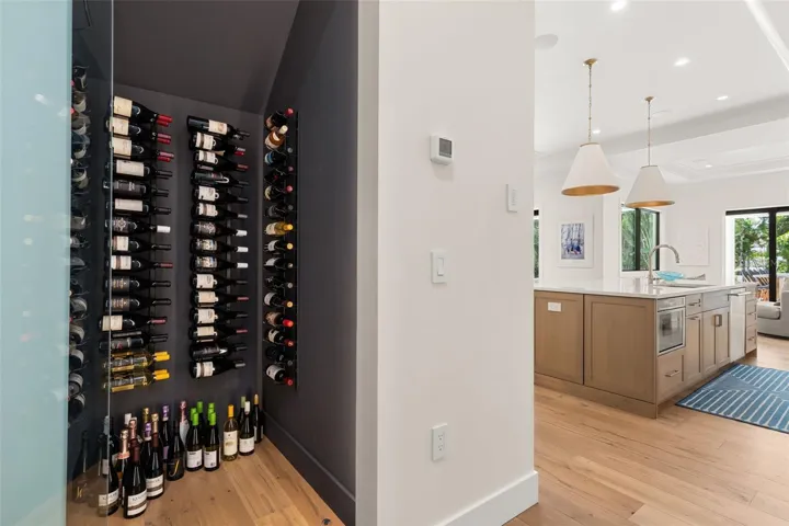 Custom and stylish 120 bottle wine cellar with Whispercool temperature control