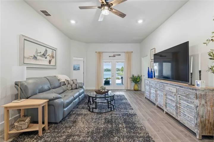 Great Room Overlooking Lanai & Water Behind