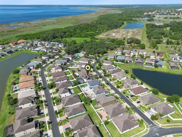 Aerial Neighborhood View with Property Marker (1)