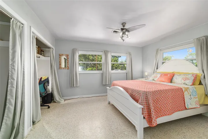 Bedroom 2 with Double Closets