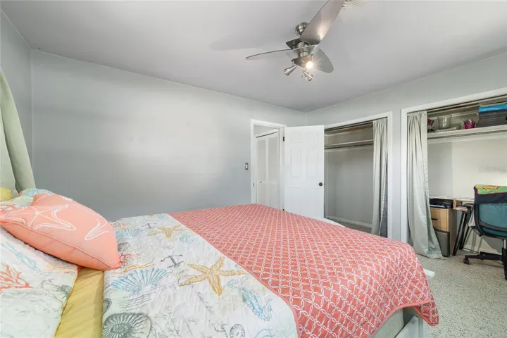 Bedroom 2 with Double Closets