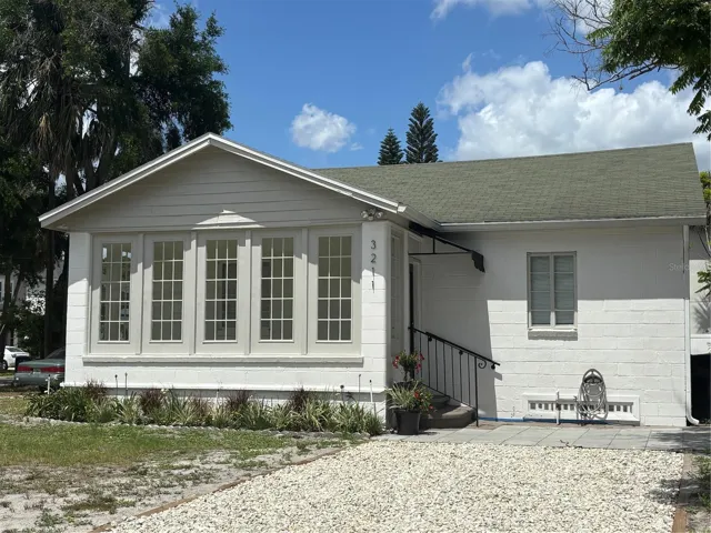 Exterior front.