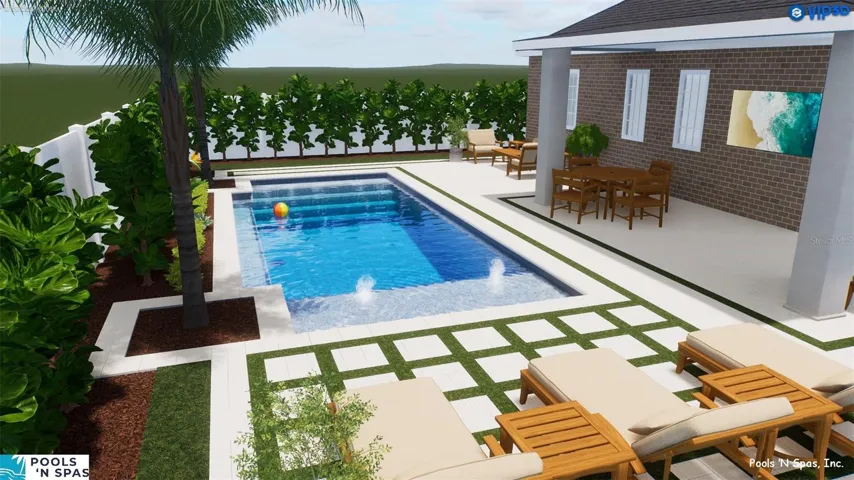 pool rendering by Pools N Spas