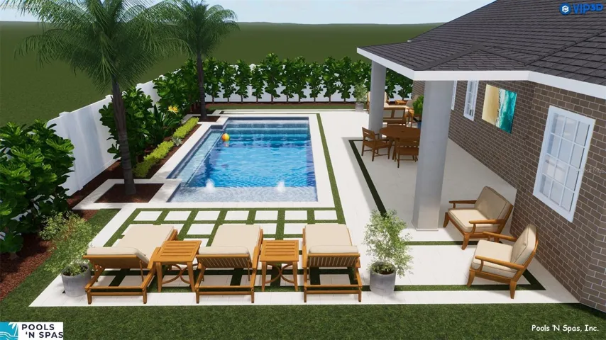 pool rendering by Pools N Spas