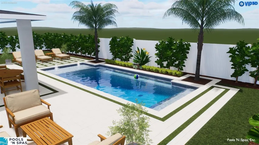 pool rendering by Pools N Spas