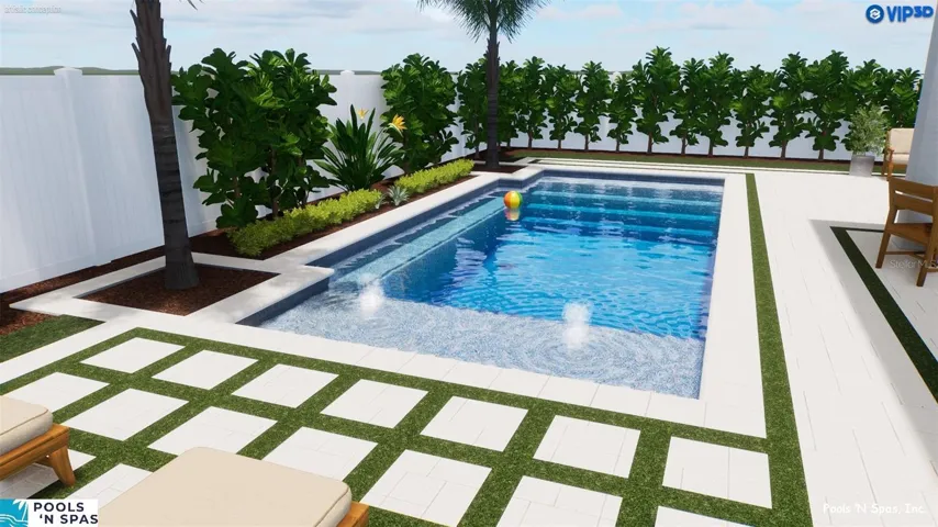 pool rendering by Pools N Spas
