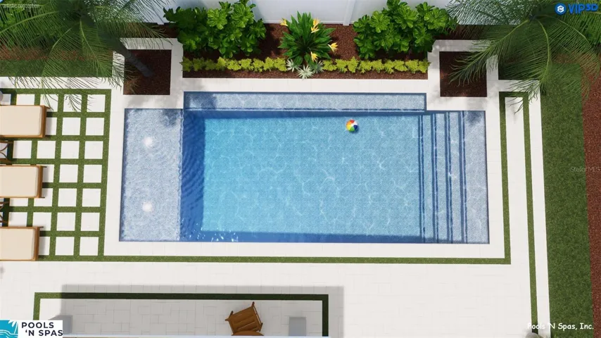 pool rendering by Pools N Spas