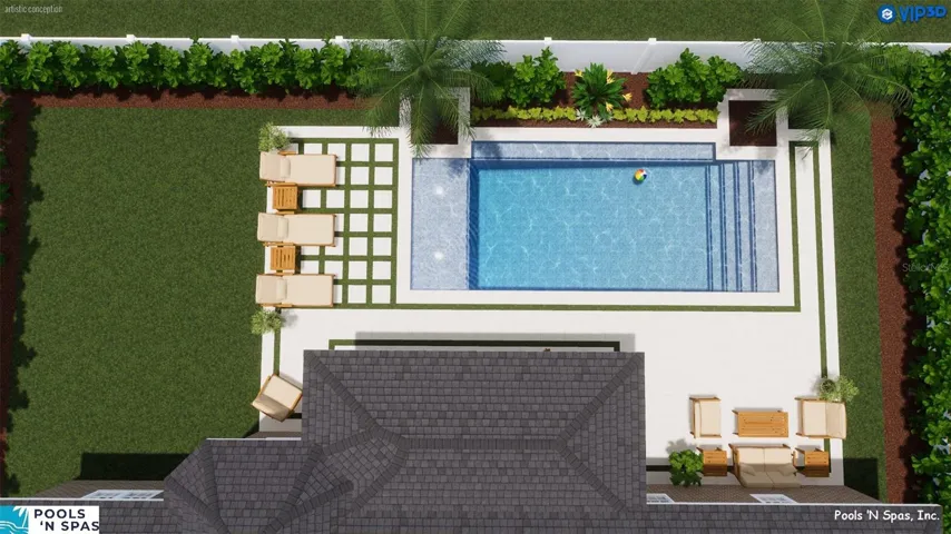 pool rendering by Pools N Spas