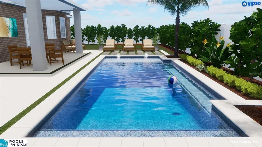 pool rendering by Pools N Spas