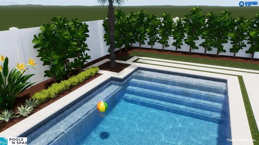 pool rendering by Pools N Spas
