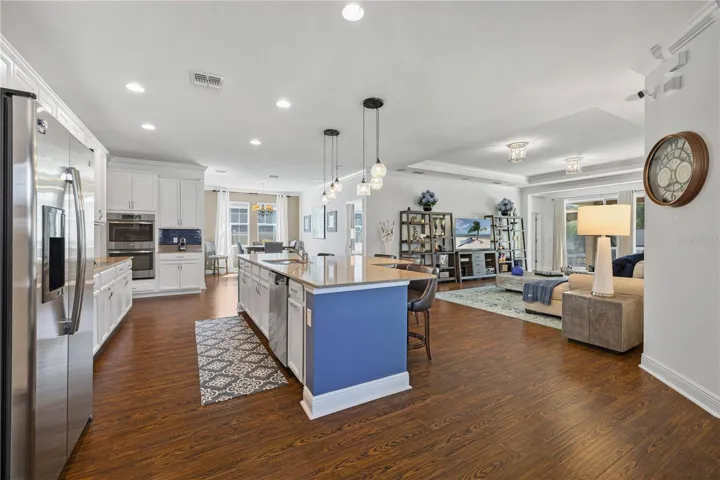 Open Living/Dinning/ Kitchen Area