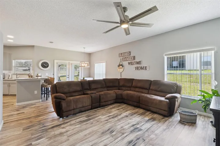 Great Room offers Luxury Vinyl Plank Flooring