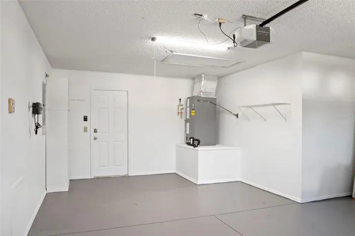 Freshly painted garage