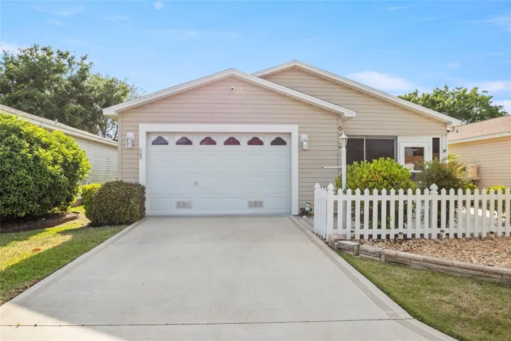 Garage - One car plus room for a golf cart.