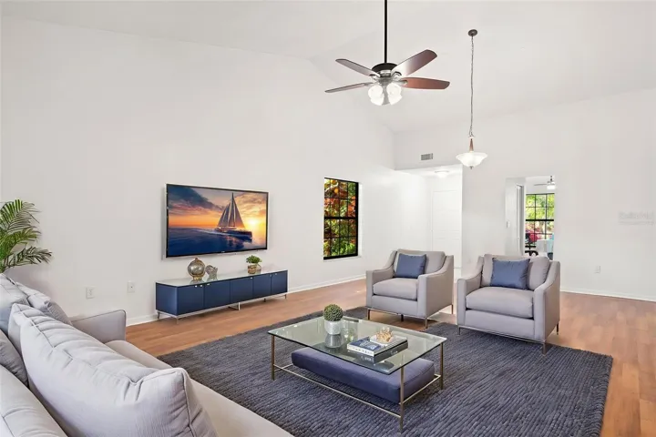 Virtually Staged Living Room