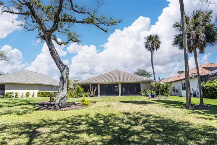 Plenty of room to roam in the backyard