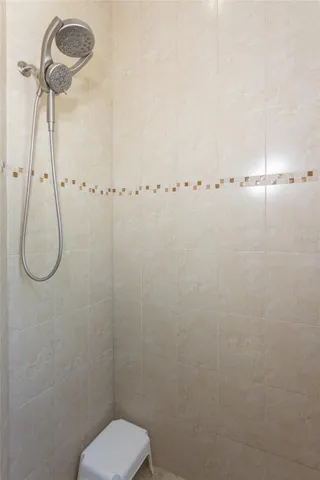 Primary bathroom with walk-in shower
