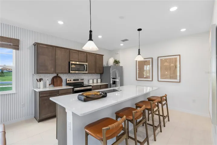Model Home Design Only. Pictures and furnishings are for illustrative purposes only. Elevations, colors and options may vary. Furniture is for model home staging only.