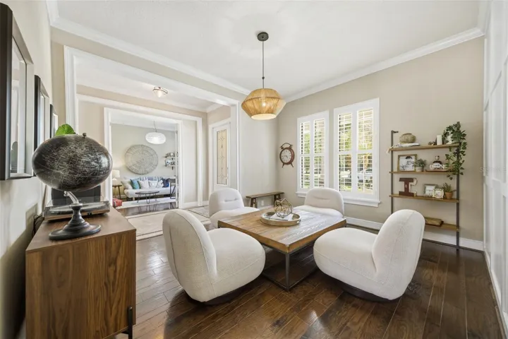Formal dining room currently used as bourbon room.