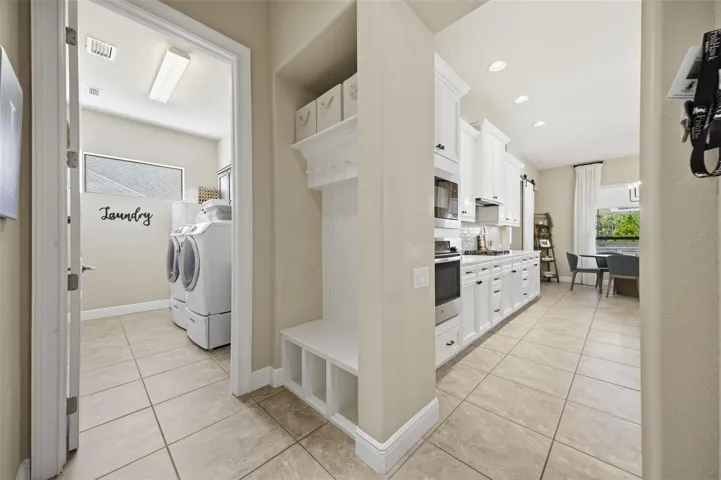 Main floor mudroom from garage entry.