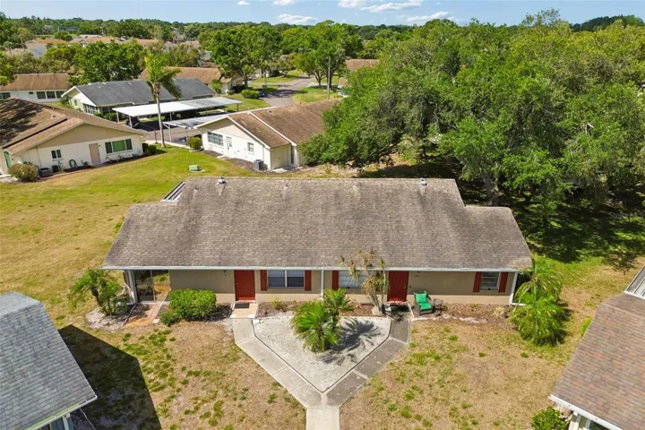 Aerial of front elevation
