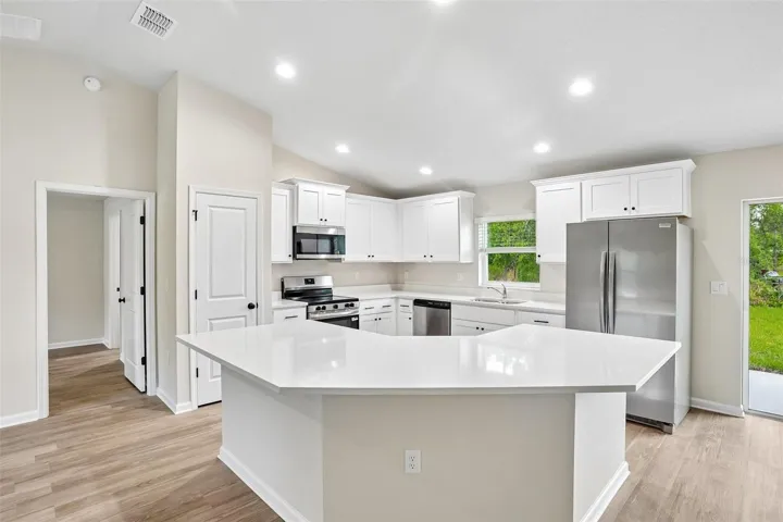 Full Kitchen View and Appliances