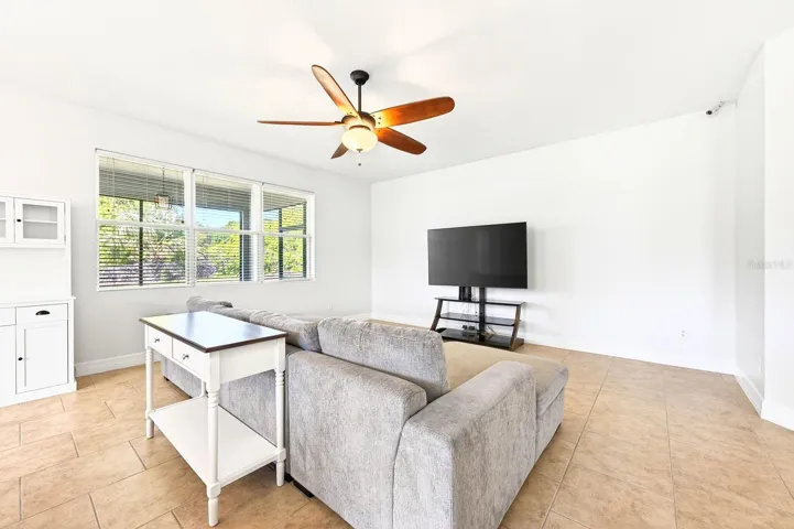 Light, bright family room.