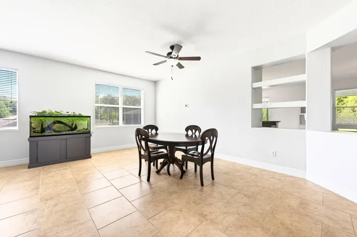 Flexible formal dining space.