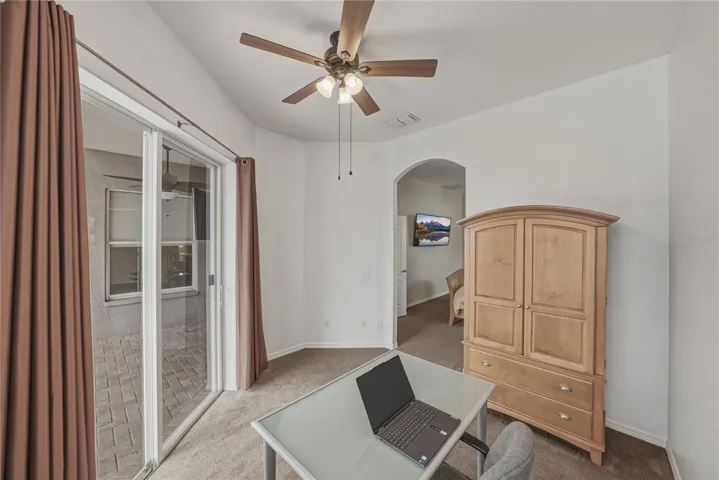 Office/Den off of the Primary Suite - Pool Access