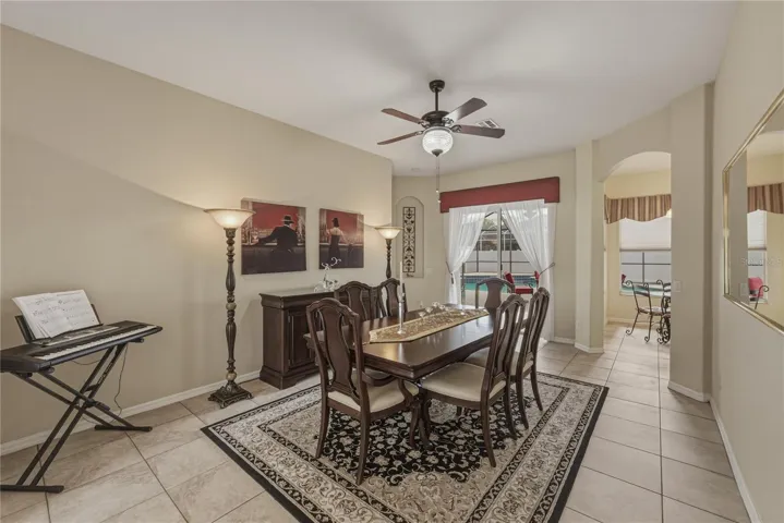 An elegant front-facing dining room that sets the tone for memorable gatherings the moment you walk in.