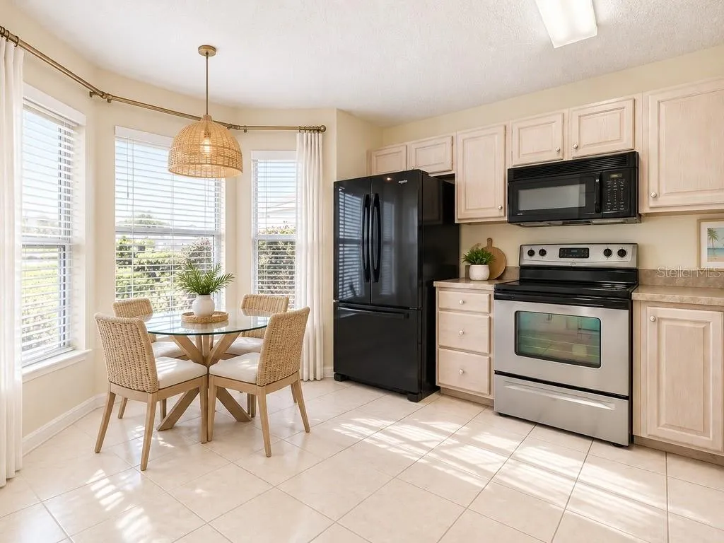 Staged Eating Area in Kitchen