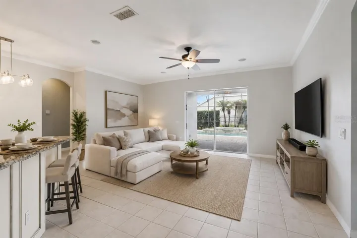 Living Room Virtually Staged