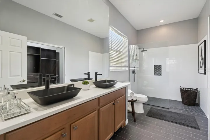 Virtually Staged Primary Bath