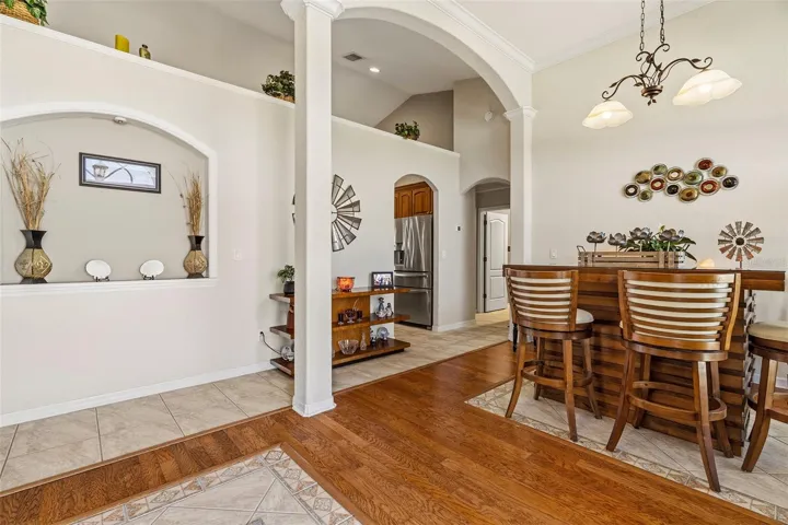 Architectural details from the moment you step inside