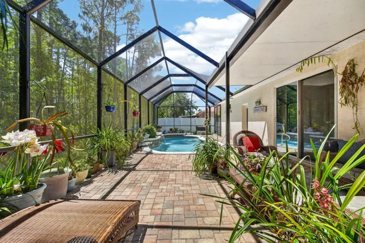 Screened in Pool area