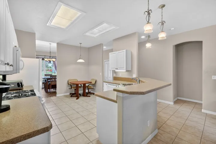 Kitchen facing dining room